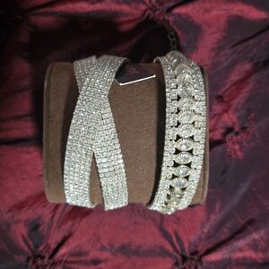 Cézanne Silver Textured Bracelet